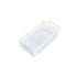 20PCS Mini Transparent Storage Box Telescopic Multi Purpose Clear Home Office - 6.8x6.8x2cm