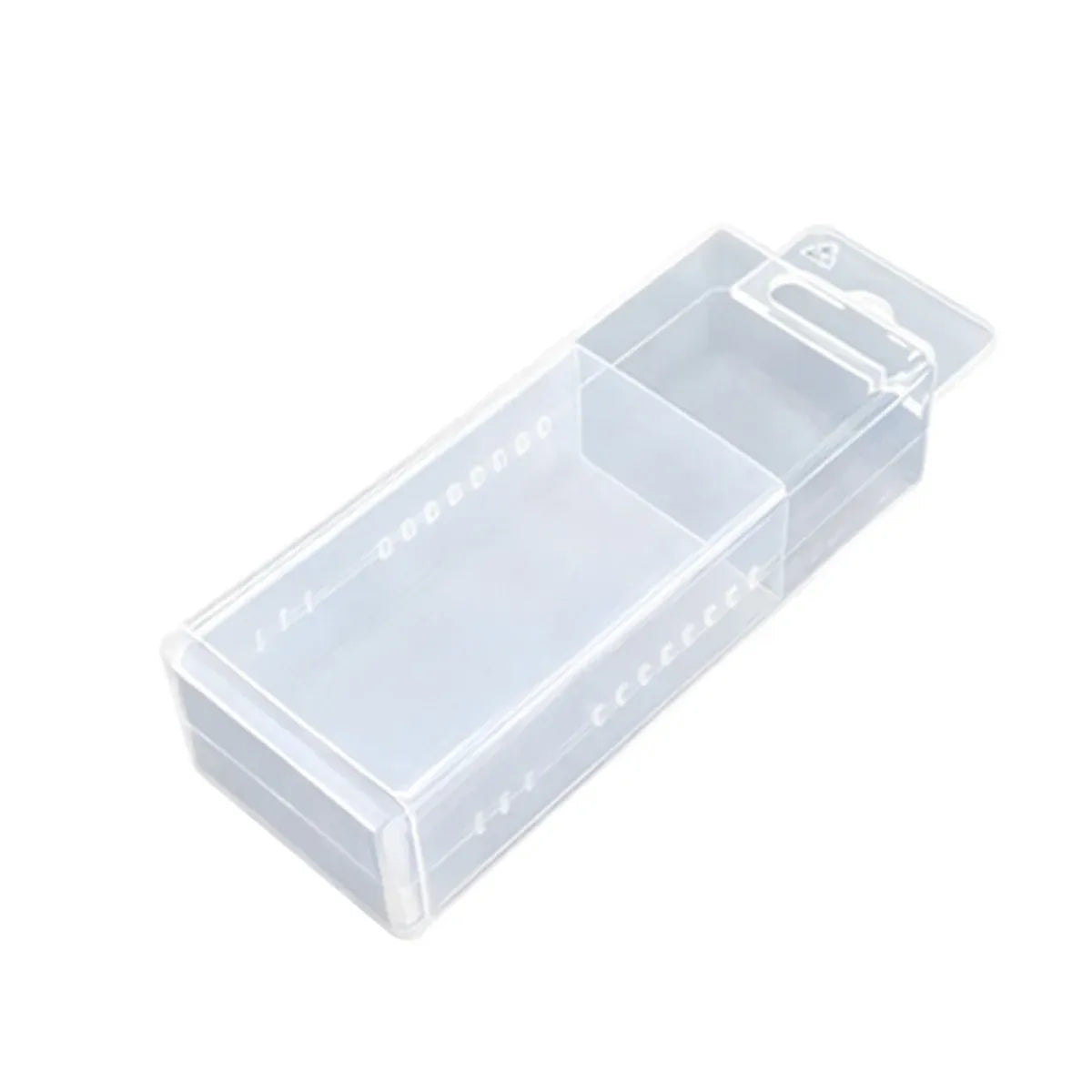 20PCS Mini Transparent Storage Box Telescopic Multi Purpose Clear Home Office - 10.3x10.3x2cm
