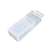 20PCS Mini Transparent Storage Box Telescopic Multi Purpose Clear Home Office - 10.3x10.3x2cm