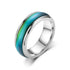 Mood Colour Changing Ring Temperature Sensitive Stainless Steel US Size 10 - Silver