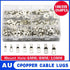 240Pcs 4WD Cable Lug Ring Battery Copper Tube Connector Kits Terminal Crimper - 240X SC4-SC25 Cable Lug Kits+Heat Shrink Tube