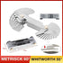 52 Blades Screw Gauge Thread Pitch Gage 60�� Metric 55�� Whit Worth Lock Up Device