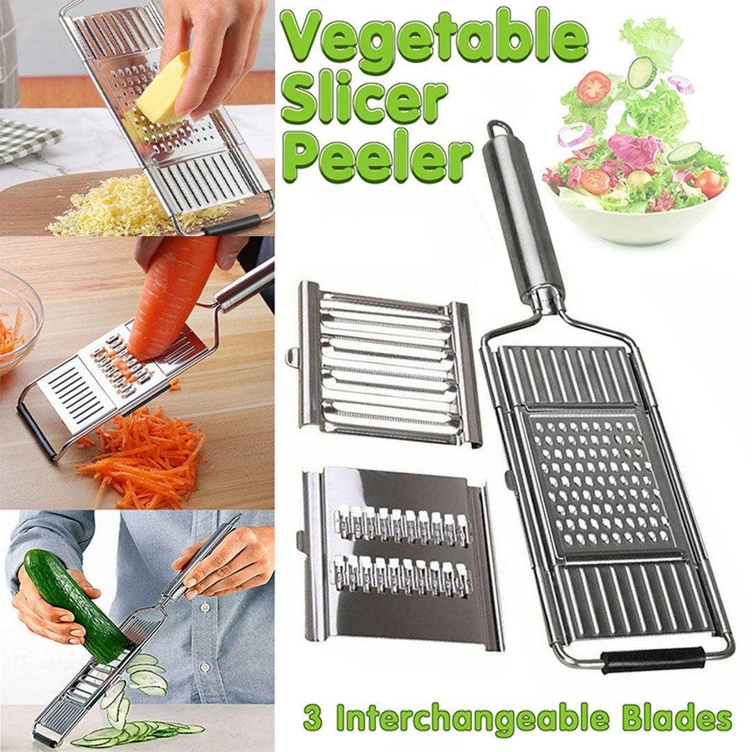 Multi-Purpose Vegetable Slicer Peeler Stainless Steel Grater Shredder Cutter