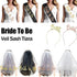 Bride To Be Hen Veil Sash Tiara Hens Night Bridal Shower Kitchen Tea Accessories - Gold Tiara