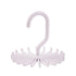Plastic Mini 360 Degree Rotating Tie Hanger Closet Organizer Space Saving Tool - White
