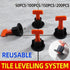 50-200X Tile Leveling System Clips Levelling Spacer Tiling Tool Floor Wallwrench - 50PCS