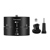 Action Camera 360° Rotating 60/120min Time Lapse Timer Tripod Head Adapter Gopro - 120min