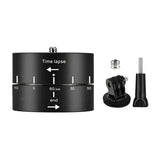 Action Camera 360° Rotating 60/120min Time Lapse Timer Tripod Head Adapter Gopro - 60min