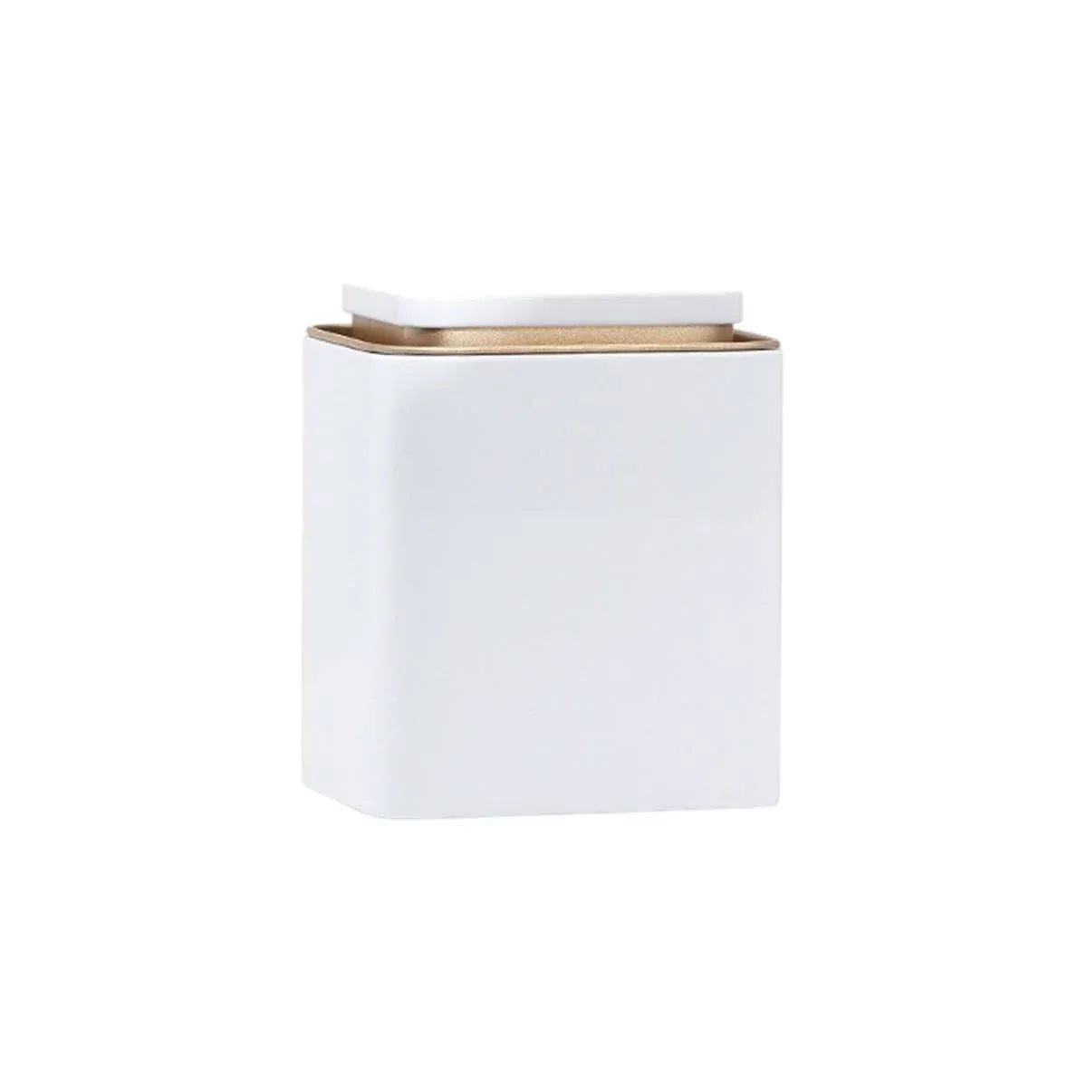 Metal Storage Tin Box Set Square Containers with Lid 5 Pack 2 Sizes - Small