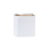 Metal Storage Tin Box Set Square Containers with Lid 5 Pack 2 Sizes - Small