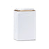 Metal Storage Tin Box Set Square Containers with Lid 5 Pack 2 Sizes - Large