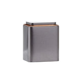 Square Metal Storage Containers with Lid Tinplate Boxes 5 Pack 2 Sizes - Small