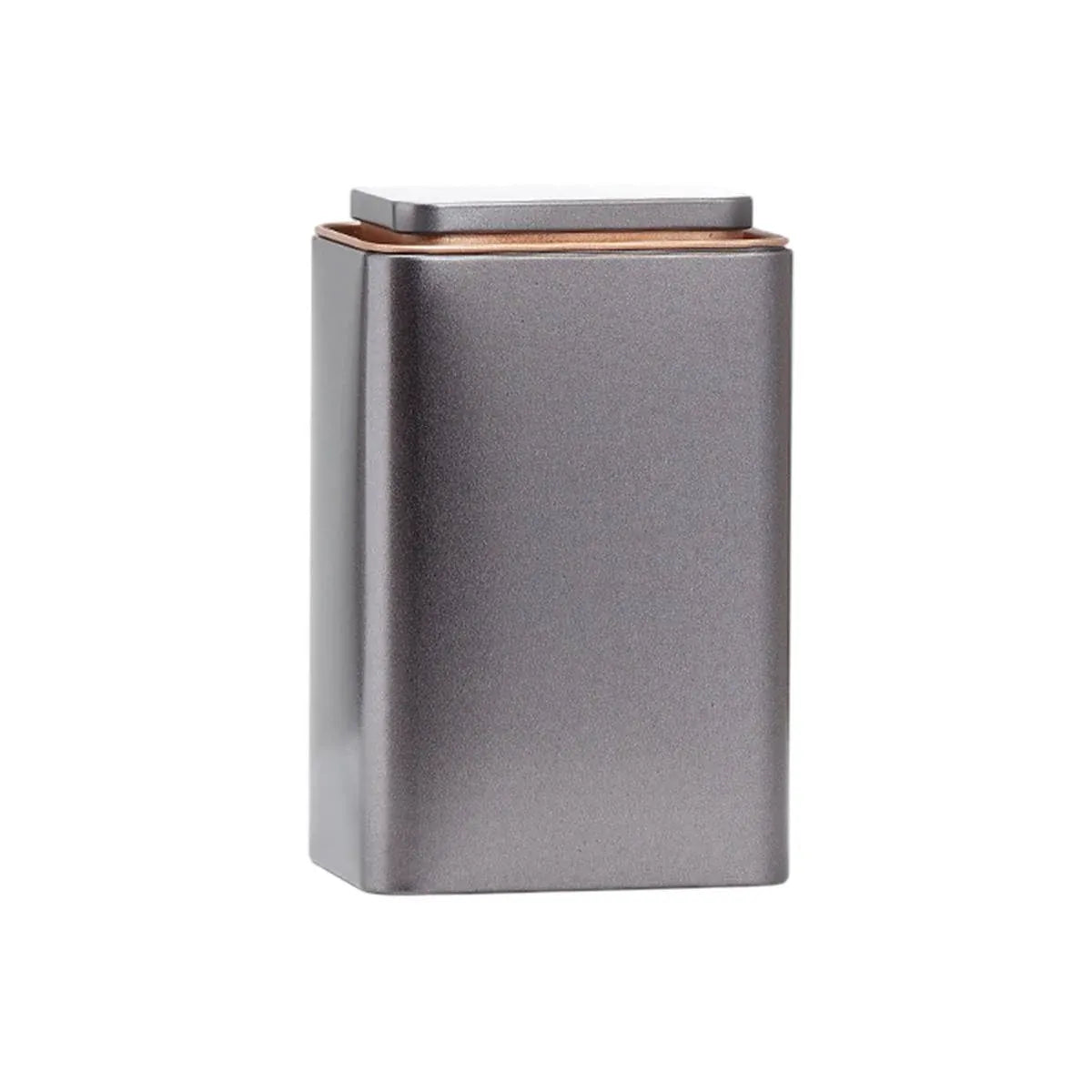 Square Metal Storage Containers with Lid Tinplate Boxes 5 Pack 2 Sizes - Large