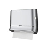 Commercial Hand Towel Dispenser Wall Mounted Tissue Box Easy Install Durable - Silver