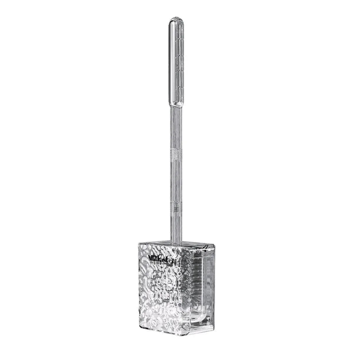 Corrugated Toilet Brush No Dead Angle Wall Hanging Toilet Cleaning Brush - Silver