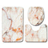Washable Anti Slip Bathroom Mat Toilet Seat Lid Cover Pedestal Rug Bath Carpet - Set B