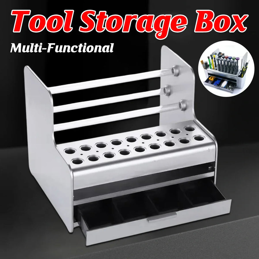 Tool Cabinet Multifunctional Desktop Organizer Screwdriver Parts Rack Case