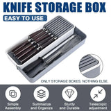 Drawer Dividers Kitchen Knife Organizer Storage Rack Holder Tray Utensil Insert