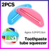 2Pcs Plastic Toothpaste Tube Squeezer Cream Dispenser Press Rolling Roller Tool