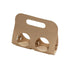 50PCS Kraft Paper Packaging Box Fruit Gift Bag Single Double Handle for Party - 17.5x16cm