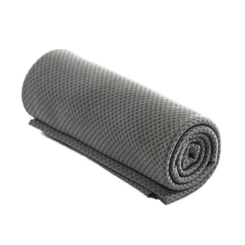 Cooling Towel for Sport Gym Cycling Golf Outdoor Use – Double Layer Ice Fabric - Dark Grey