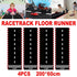 4pcs Black White Racing Runway Party Decor Fabric Race Track Background Material