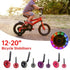12-20 Inch Kids Bike Training Wheels Silent Flashing PVC Stabilizer Auxiliary - Purple
