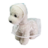 Puppy Waterproof Pet Dog Raincoat Jacket Clothes Vest Rain Coat Outdoor Hoodies White - L