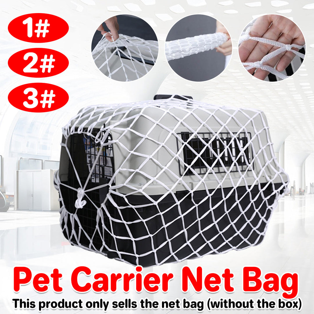 Pet Carrier Net Bag for Cat Dog Travel Mesh Cover Protective Tote Use - 50 × 33 × 33 cm