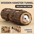 Solid Wood Hamster Pipe Rabbit Chew Toy Tree Cylinder Cross Border Pet Supplies