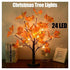 24Led Christmas Tree Lights Maple Twig Fairy Xmas Party Lamp Decorations 60Cm