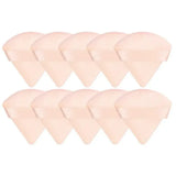 1/10X Triangle Cosmetic Puff Mini Cotton Makeup Sponge Powder Tool - Nude