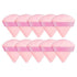 1/10X Triangle Cosmetic Puff Mini Cotton Makeup Sponge Powder Tool - Pink