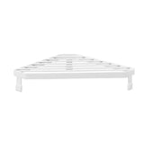 Kitchen Corner Shelf Triangle Countertop Organizer Multifunction Storage Rack - White