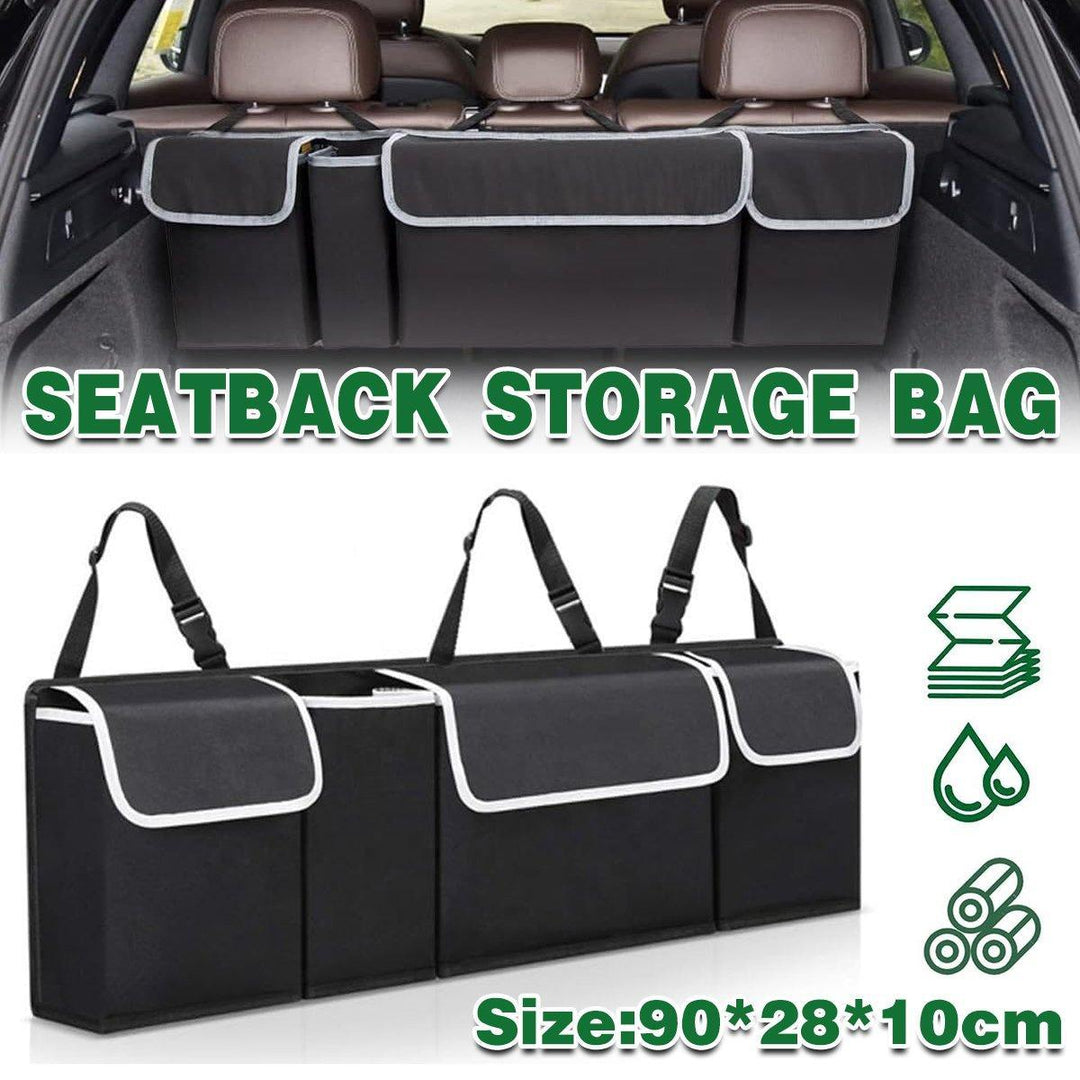 Car Trunk Seatback Storage Bag Multifunctional Organizer for Vehicle Accessories