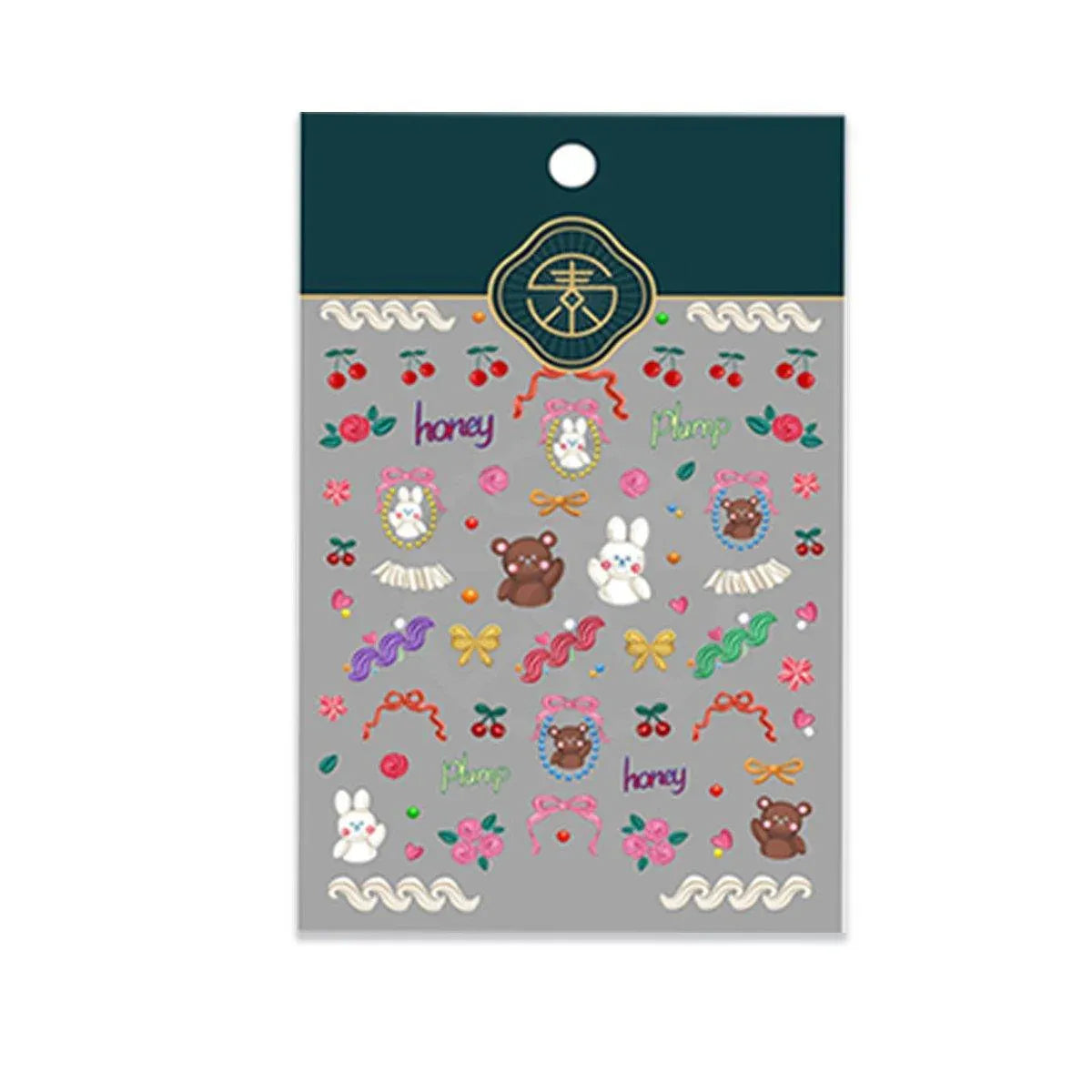 Chinese Style Floral Nail Stickers Gel Nail Stickers for DIY Nail Art - 471