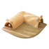 Washable Cat Tunnel Nest Corner Passage Cat House Easy Clean Pet Furniture - Brown-L
