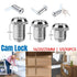 1/5/10pcs File Cabinet Drawer Milk Box Swivel Lock Small Round Security Lock - 25mm-5PCS