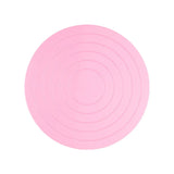 Mini Cake Turntable 14cm Manually Rotating Stand for Cake Decorating Baking Use - Pink