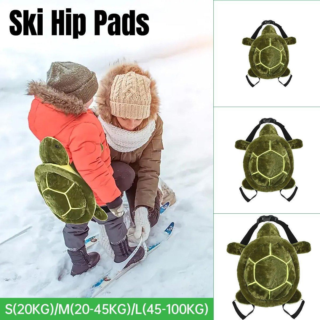 Ski Protection Plush Hip Pad Cartoon Turtle Skateboard Mat Snowboarding Gear - L