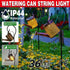 Solar Led Watering Can String Light Outdoor Garden Art Waterfall Lamp Decoration - Style A: Shower + Lamp