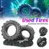 Aquarium Ornament Double Tire Aged Style Decoration for Fish Tank Landscape Home