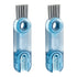 1/2pcs 3-in-1 U Shaped Bottle Thermos Cup Cleaning Brush with Rotating Heads - 2pcs-Blue