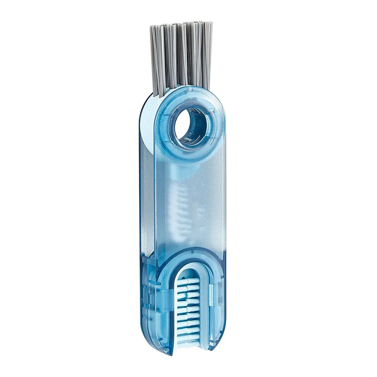 1/2pcs 3-in-1 U Shaped Bottle Thermos Cup Cleaning Brush with Rotating Heads - Blue