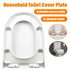 Toilet Seat Cover Universal Toilet Lid Cover Replacement Bathroom Seat Cover