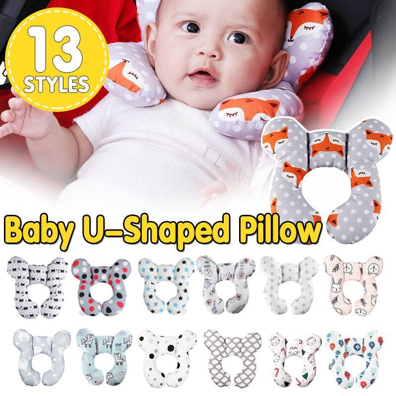Baby Soft U-Shaped Auto Car Seat Stroller Head Neck Support Pillow Cushion Au - Geometry