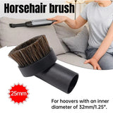 Vacuum Cleaner Accessories Horsehair Brush 25mm Replacement Tool for Deep Clean