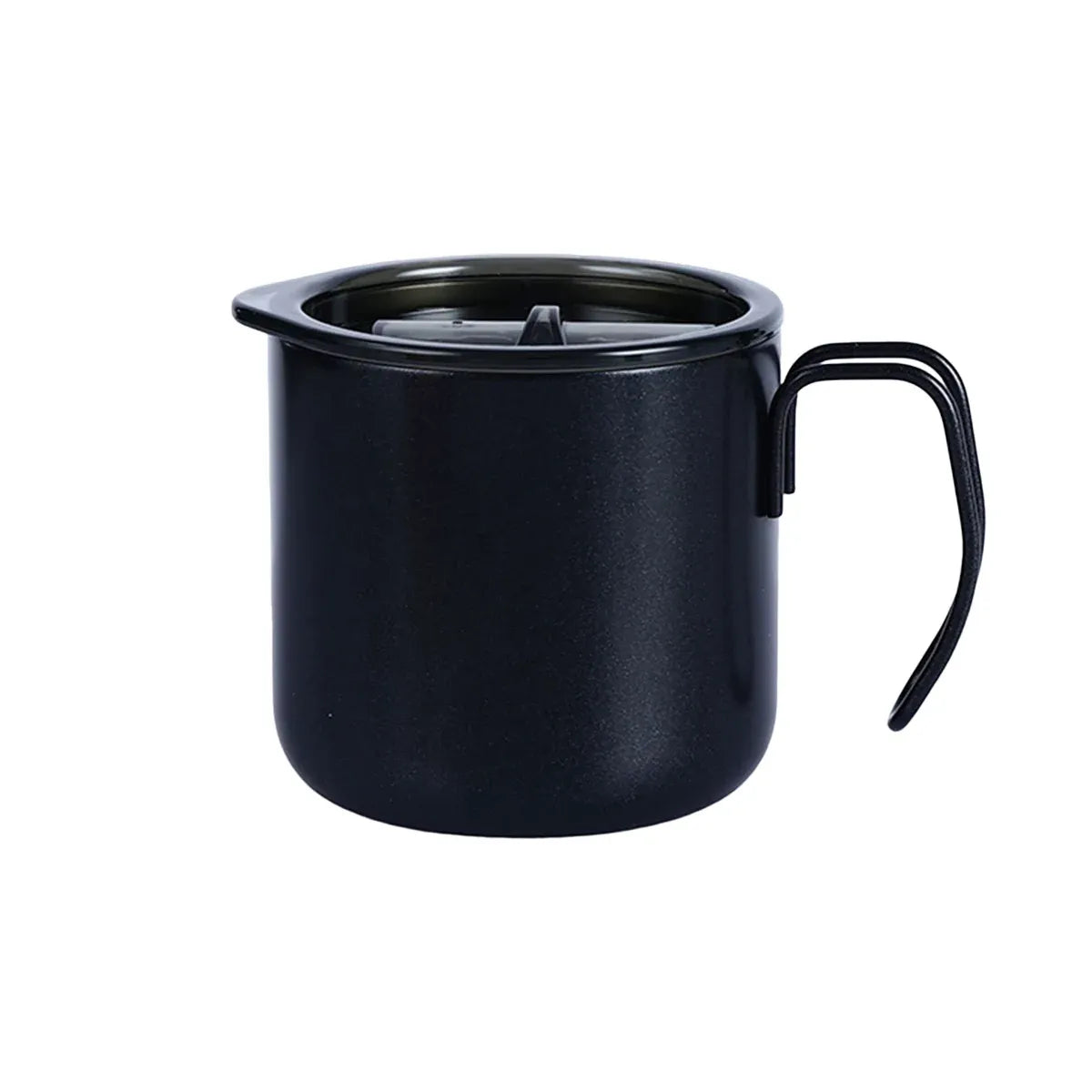 Vacuum Coffee Cup 320ml Stainless Steel Double Layer Insulated Mug for Travel - Black