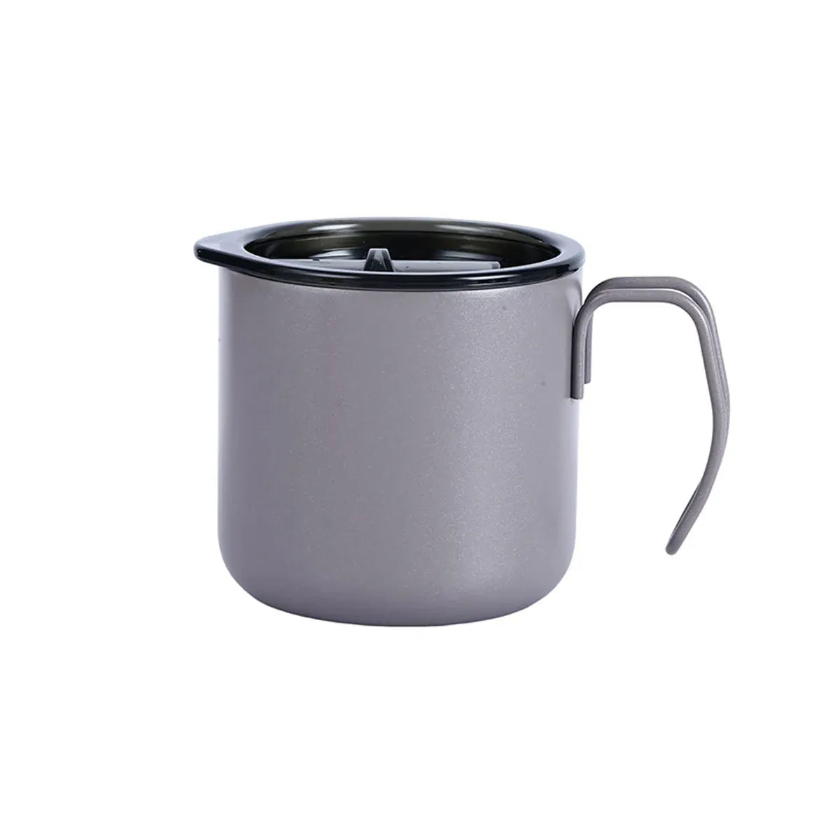 Stainless Steel Double Wall Coffee Cup Thermal Insulated Travel Mug Durable - Grey