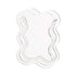 Creative Transparent Acrylic Vase Flower Ornament Dried Floral Display Tank - Wave pattern-Transparent